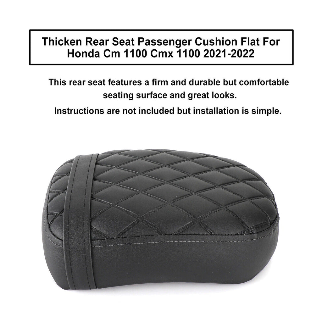 Rear Seat Passenger Cushion for Honda CM 1100 CMX 1100 (2021–2024) Flat Black