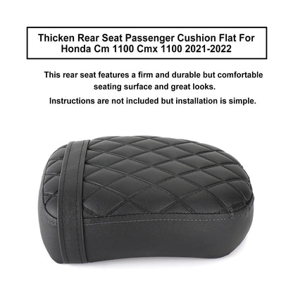 Rear Seat Passenger Cushion for Honda CM 1100 CMX 1100 (2021–2024) Flat Black