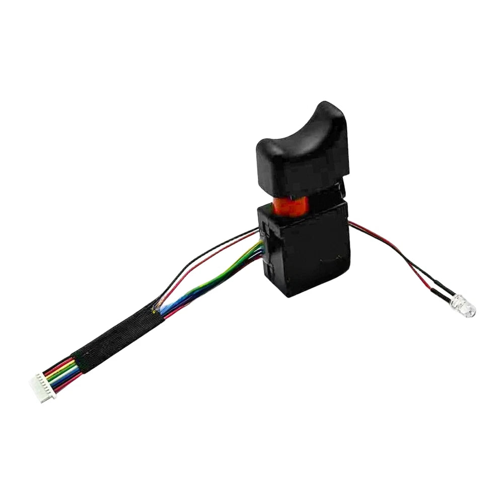 Brushless Cordless Drill 8-Wire Electric Switch with LED