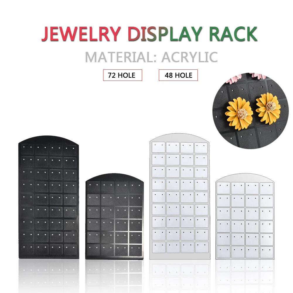 Earring Display Rack for Jewelry Organizer (48-72 Holes)