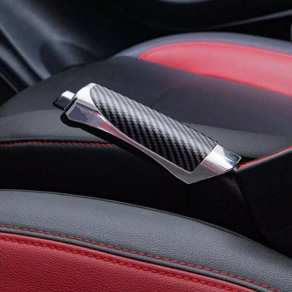 Handbrake Cover for - Carbon Fiber, Silver ABS