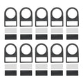Pushbutton Switch Panel Label Frame for