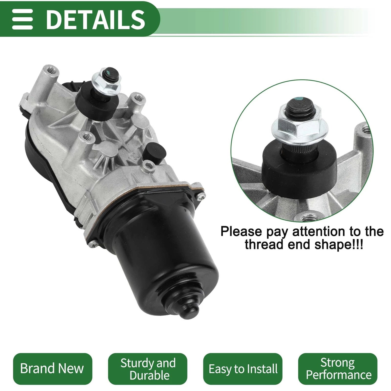 Front Windshield Wiper Motor for Honda Civic (2012–2015) No. 76505TR0A01