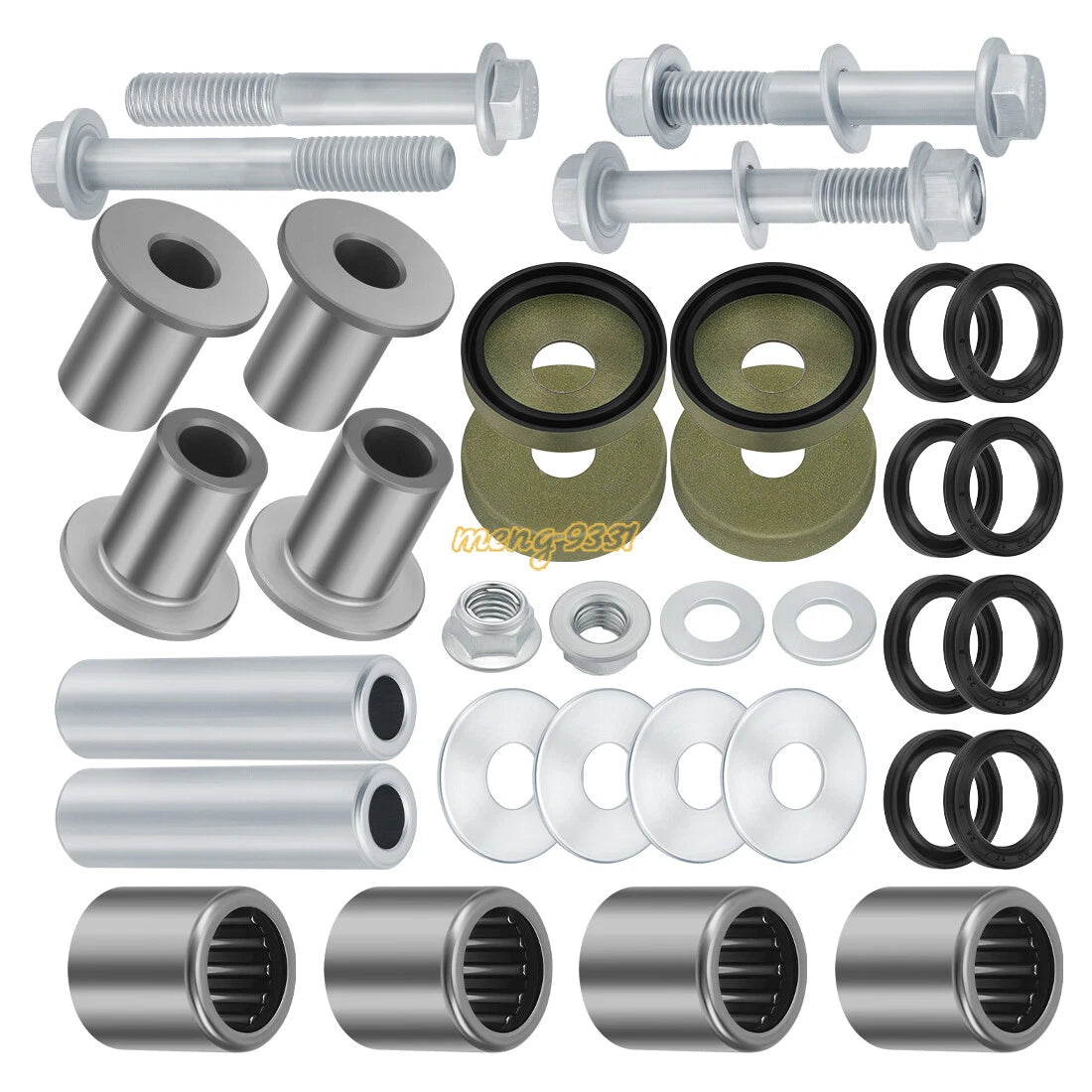 Upper & Lower Front A Arm Bushing Bearing for Suzuki Z400 (2003–2008) & Kawasaki KFX400 (2003–2006)