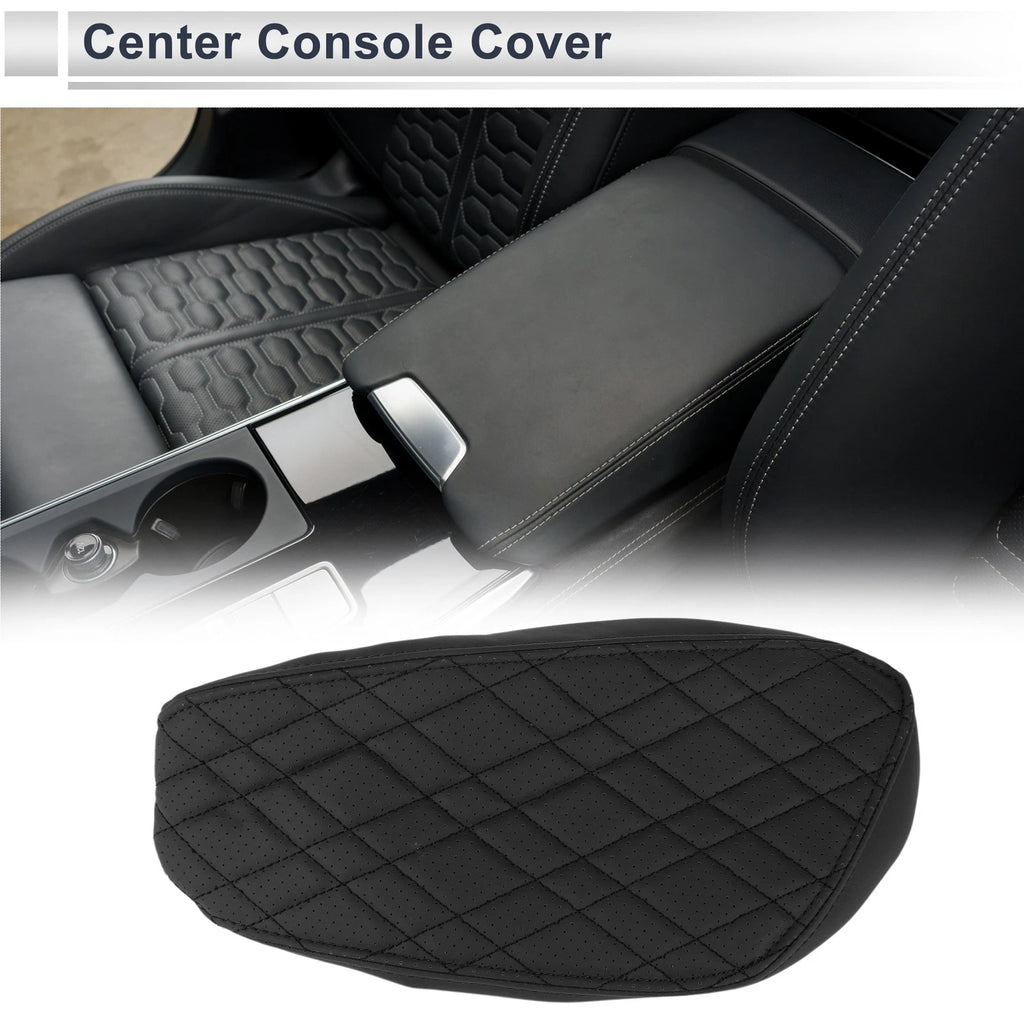 Car Center Console Cover Replacement for BMW X1 (2016–2022) Black 1 Pc