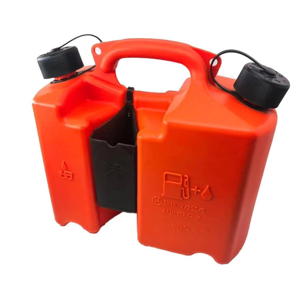 5L Combi Can for Fuel and Chain Oil with Nozzle Options