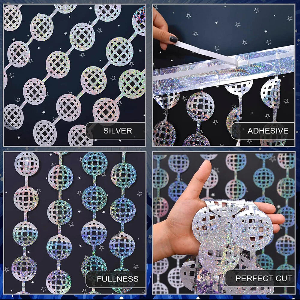 2 pcs Disco Ball Decorations for Photo Booth Props