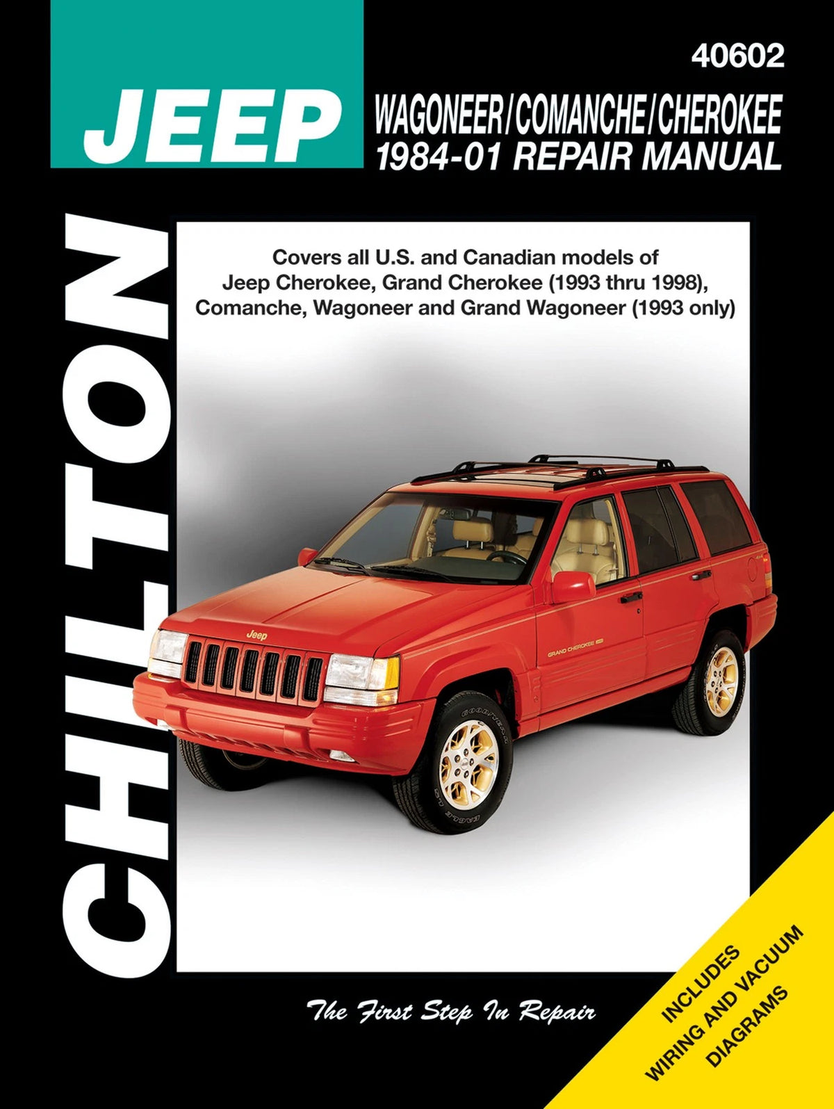 Chilton Repair Manual for Jeep Cherokee Comanche Wagoneer (1984–1998)