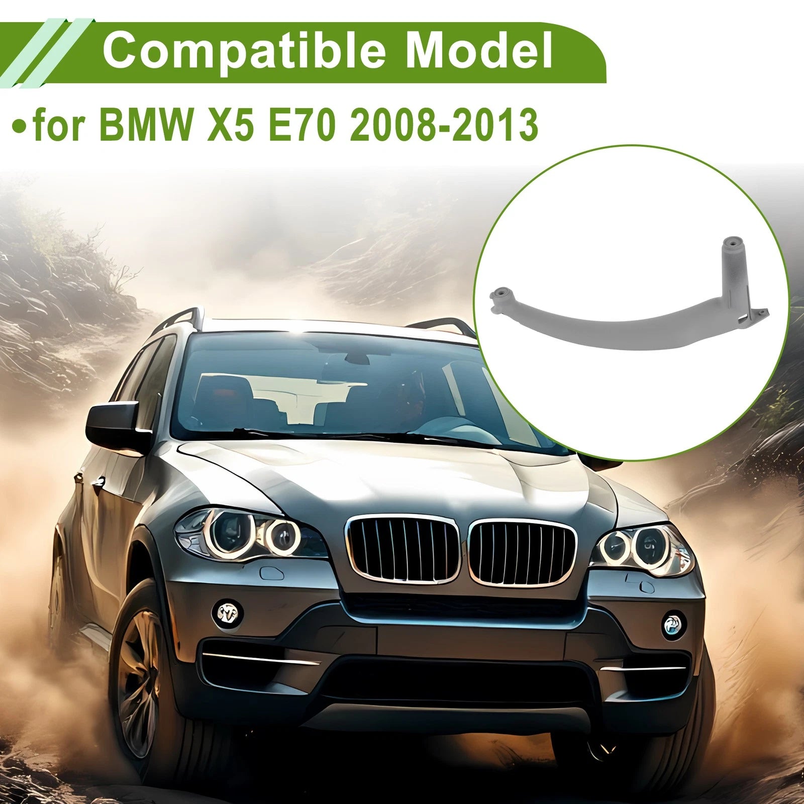 Door Panel Handle Pull Trim Cover Replacement for BMW X5 E70 (2007–2013)