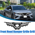 Front Hood Bumper Grille for Toyota Camry LE Silver Tone (2018–2020)