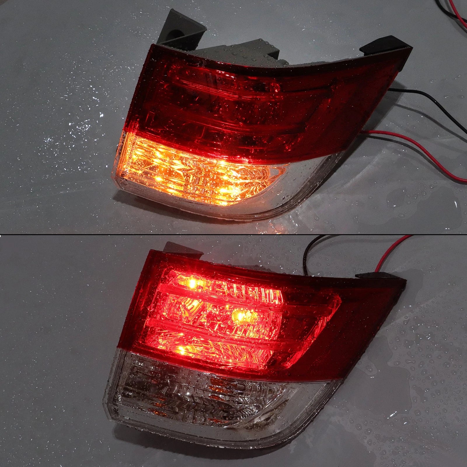 Red Clear Tail Light Brake Lamp Outer Passenger Side for Honda Odyssey (2014–2017)