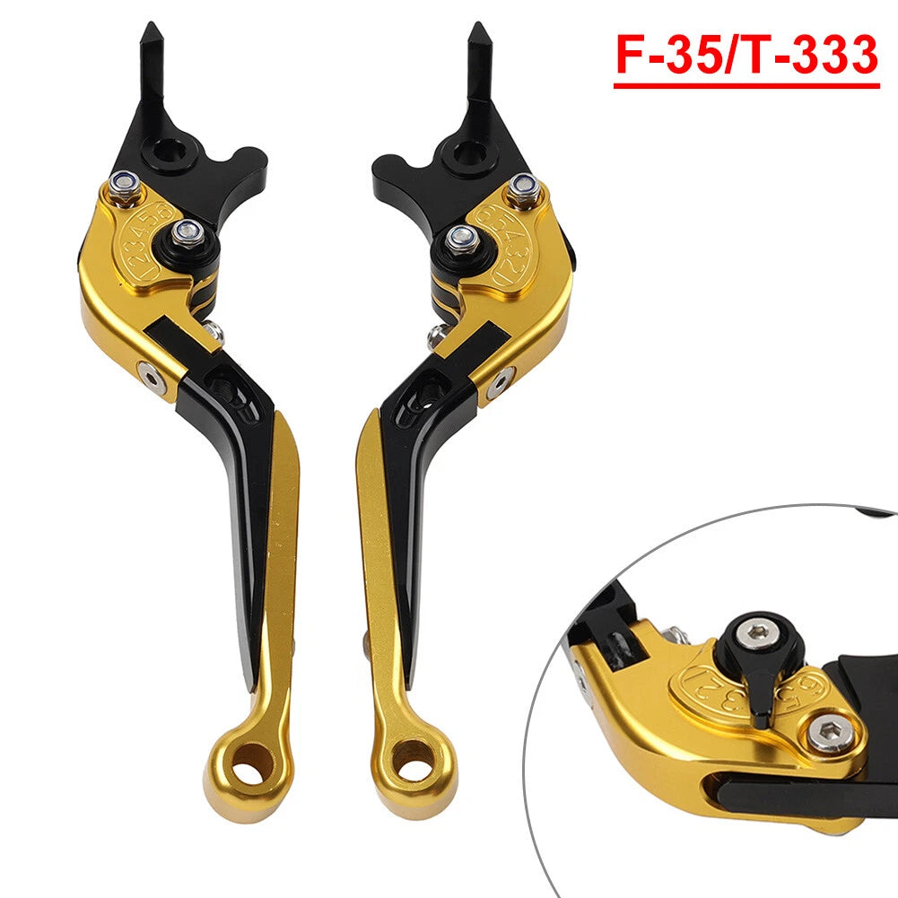 Extendable Brake Clutch Levers for Daytona 675 (2013–2016) Gold