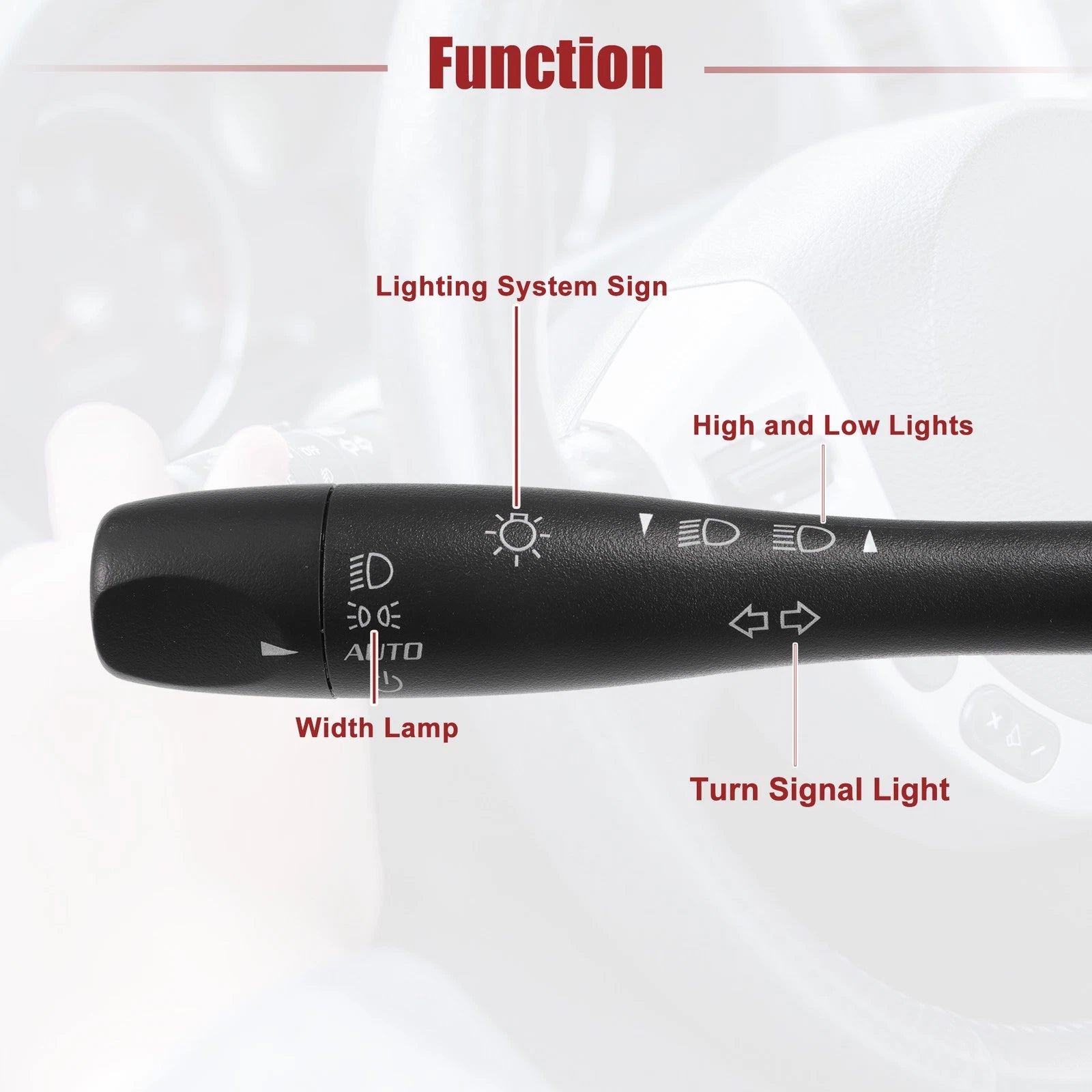 Turn Signal Switch Multifunction for Chevrolet Silverado 1500 (2014–2018)