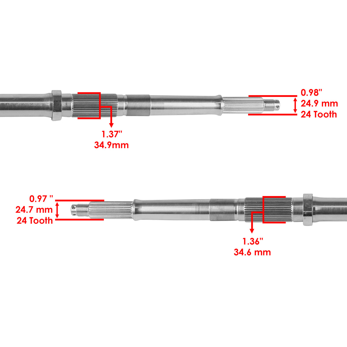 Rear Axle Shaft Replacement for Honda TRX300 Fourtrax 300 2X4 (1992–2000)