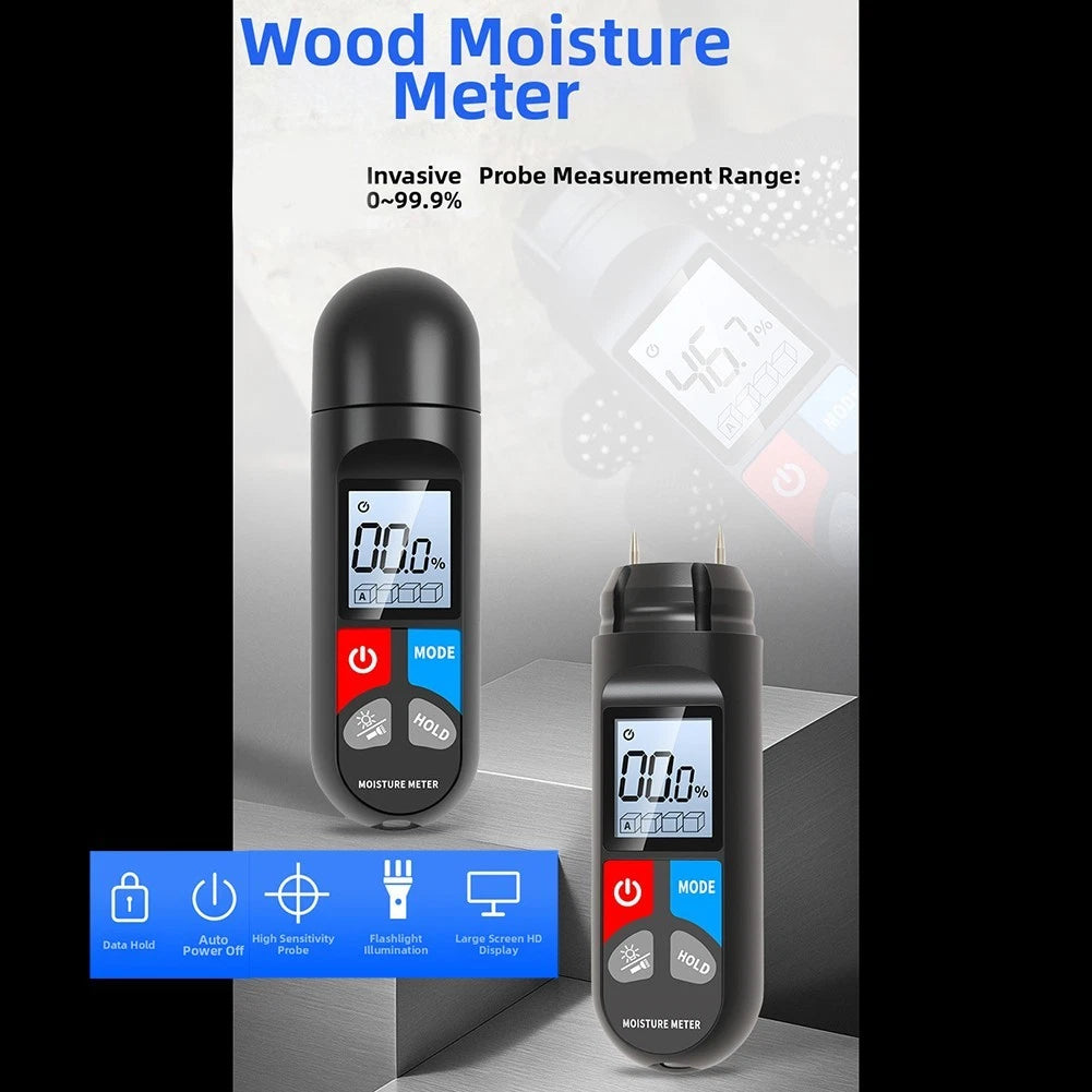 Digital Wood Moisture Analyzer SK31 with Temperature and Humidity Display