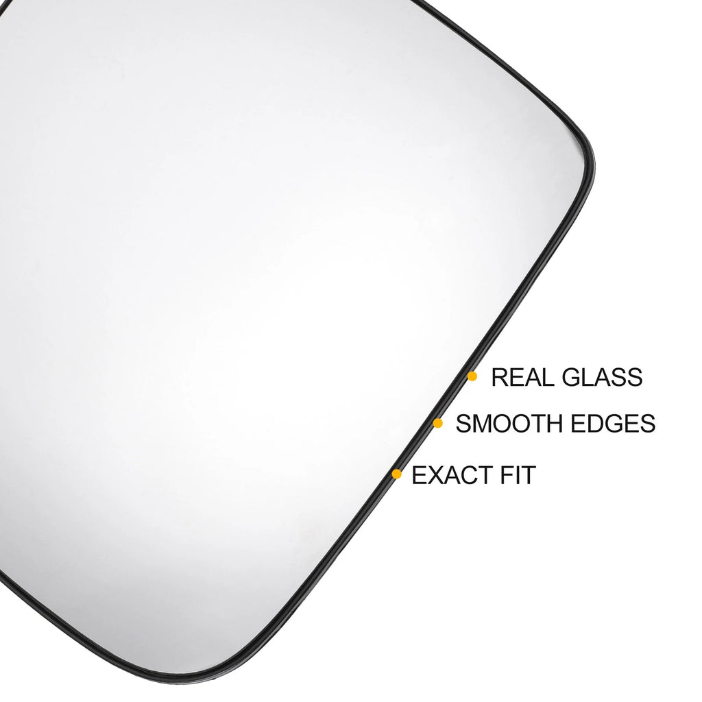 Left Side White Mirror Glass for Renault Kangoo (1997–2001)