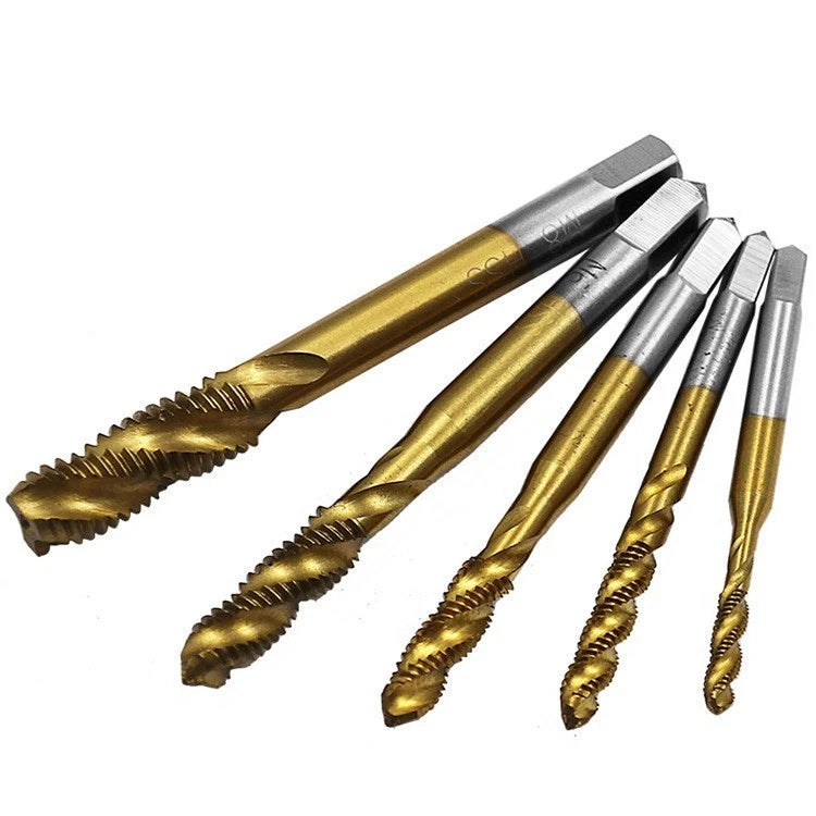 Spiral Tap Thread Forming Drill Bits Set for Metric Applications