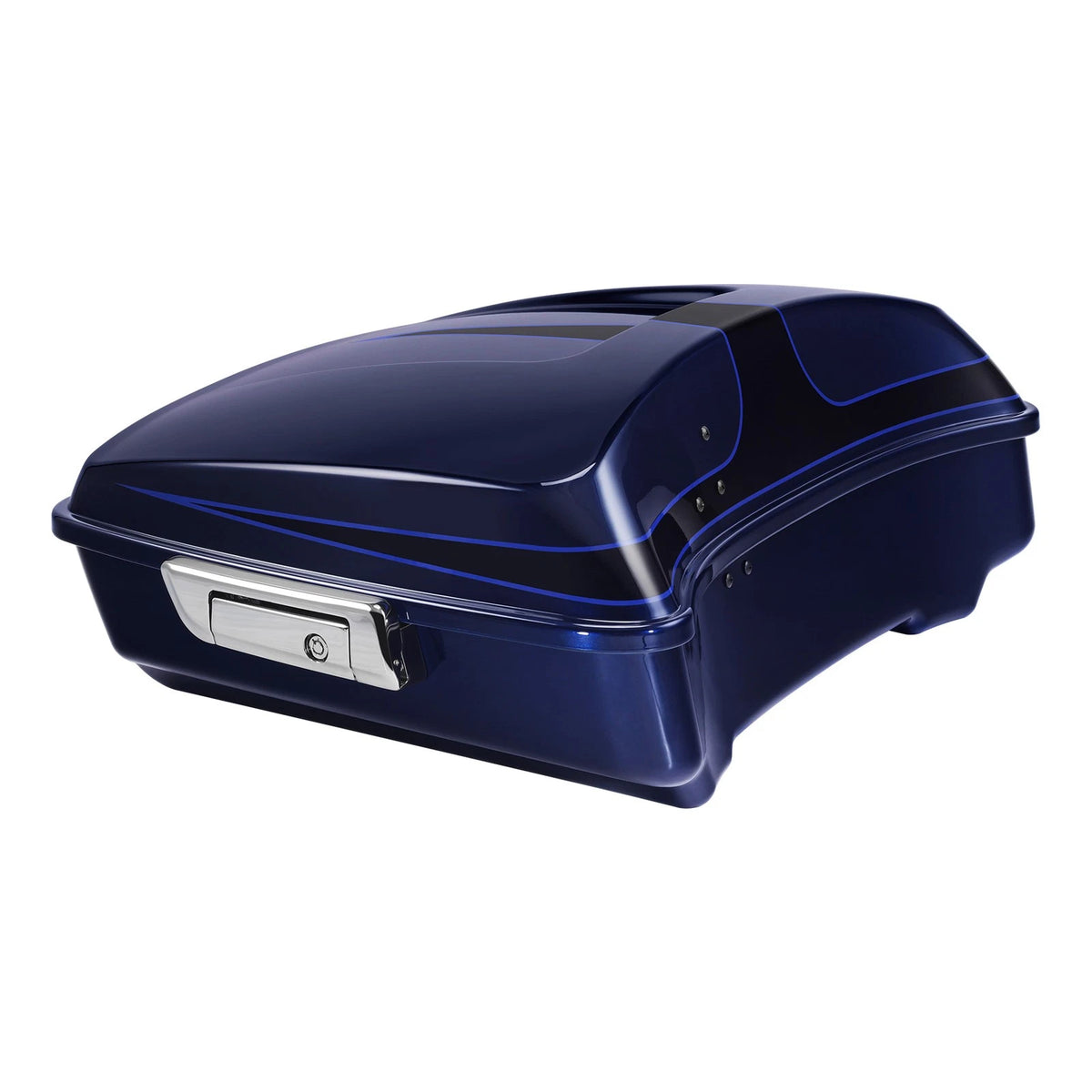 Chopped Trunk Pad Mount for Harley Touring (2014–Present) Zephyr Blue/Black