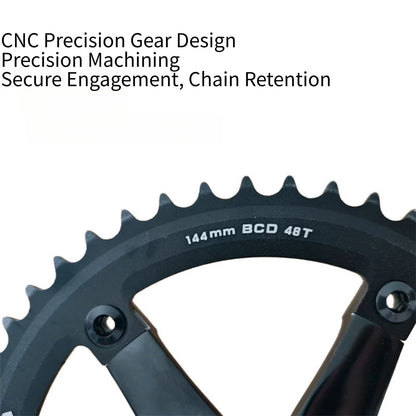 48T Chainring 144BCD for Fixed Gear Bicycle Crankset