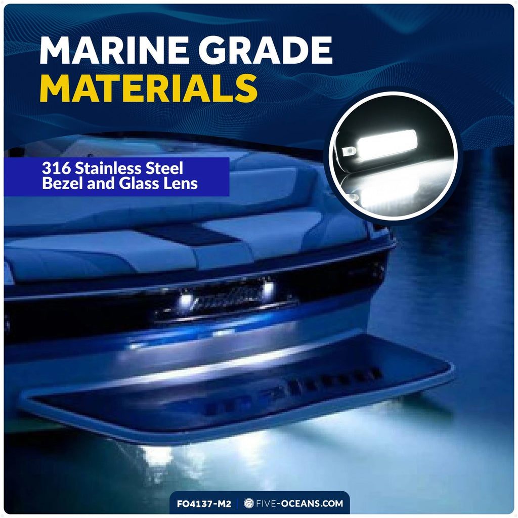 2X LED Underwater Transom Lights for Boat (12V)