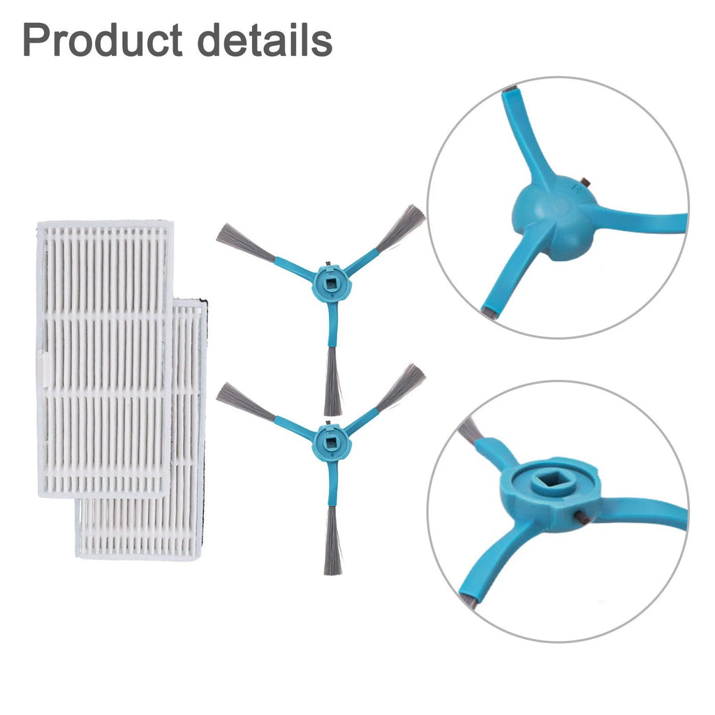 Side Brush Filter Kit for Cecotec Conga AI Vacuum Cleaners (2016–2023)