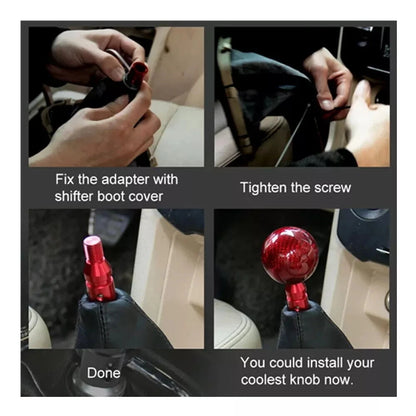 Aluminum Car Shift Knob Adapter M12x1.25 Fit For Non Threaded Shifters Universal