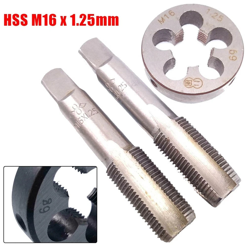 Set of 1 Taper Tap Die Metric Right Hand Thread Accessories