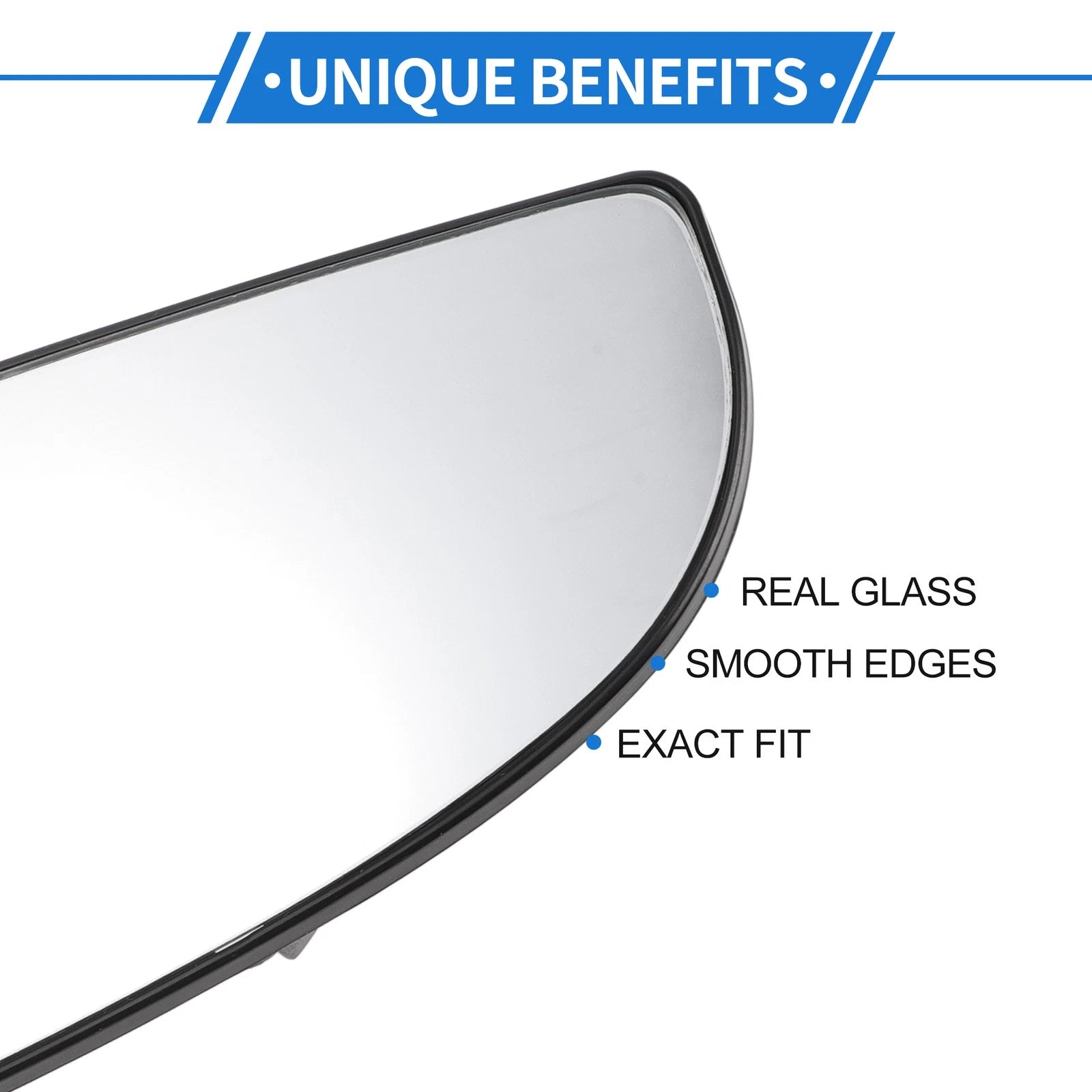 Heated Right Lower Mirror Glass Replacement for Dodge Charger (2015–2023)