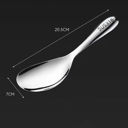 2X Stainless Steel Rice Serving Spoons Nonstick with Comfortable Grip