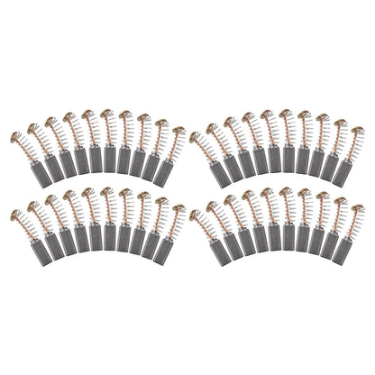 Set of 40 Carbon Brush Replacements for Drills and Tools (10x5x5mm)