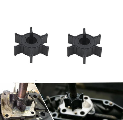 For Yamaha Water Pump Impeller 6E0-44352-00 4 5 HP 2 stroke Outboard Engine 2PCS