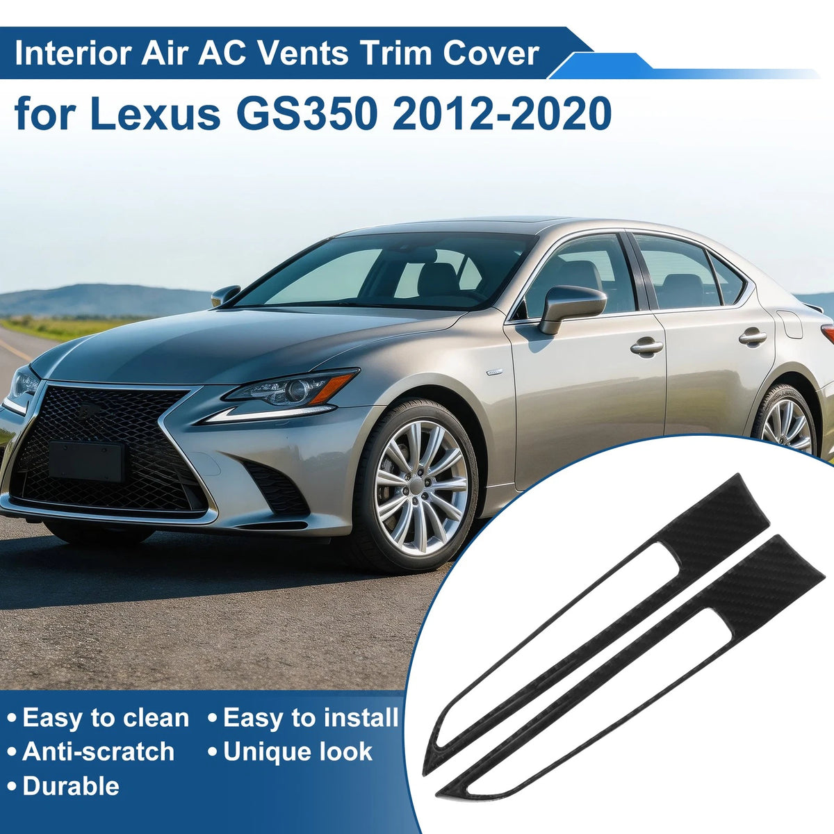 Air Condition Outlet Vent Trim Cover Frame for Lexus GS350 (2013–2019)