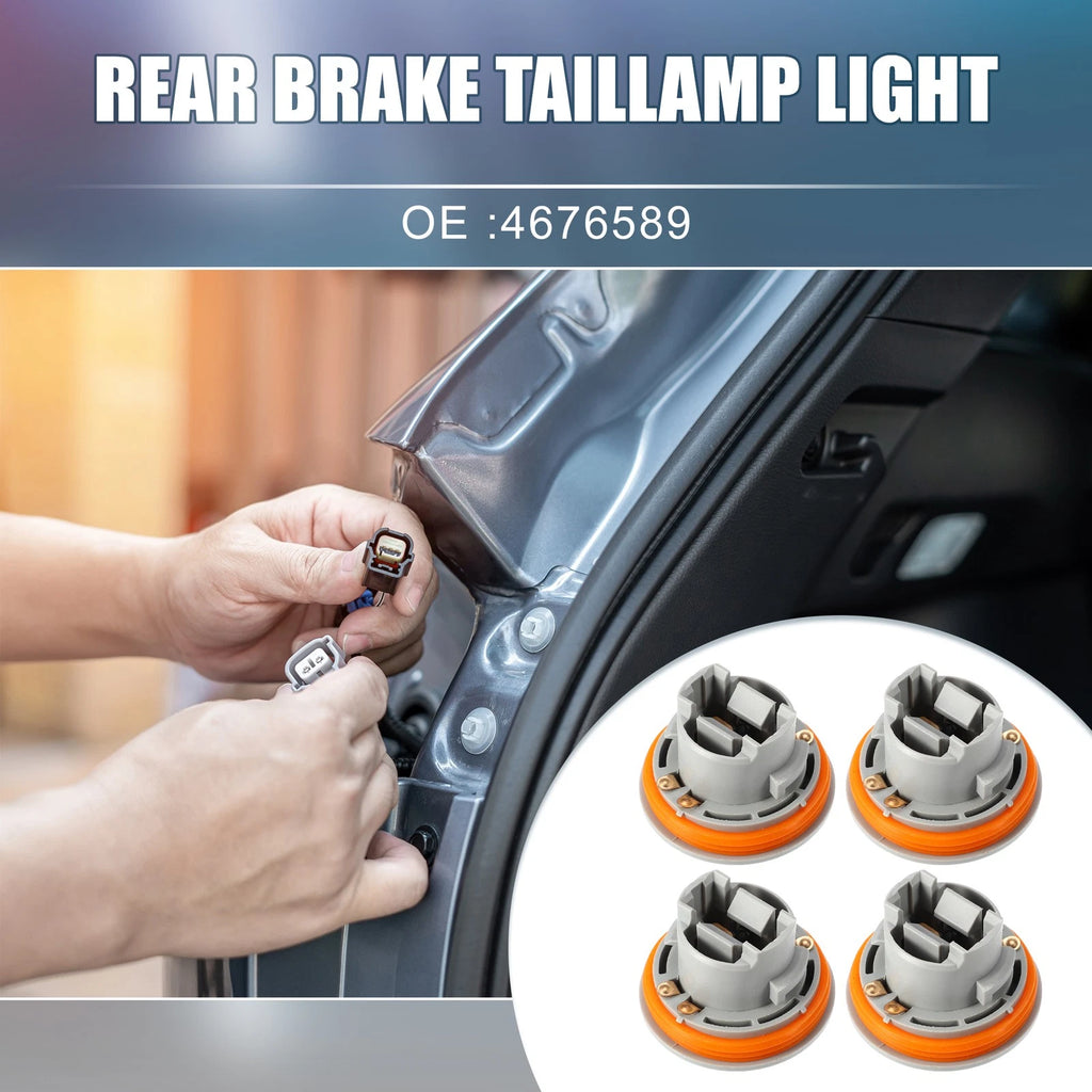 Rear Brake Taillamp Light Bulb Socket Set for Dodge Durango (1998–2003)