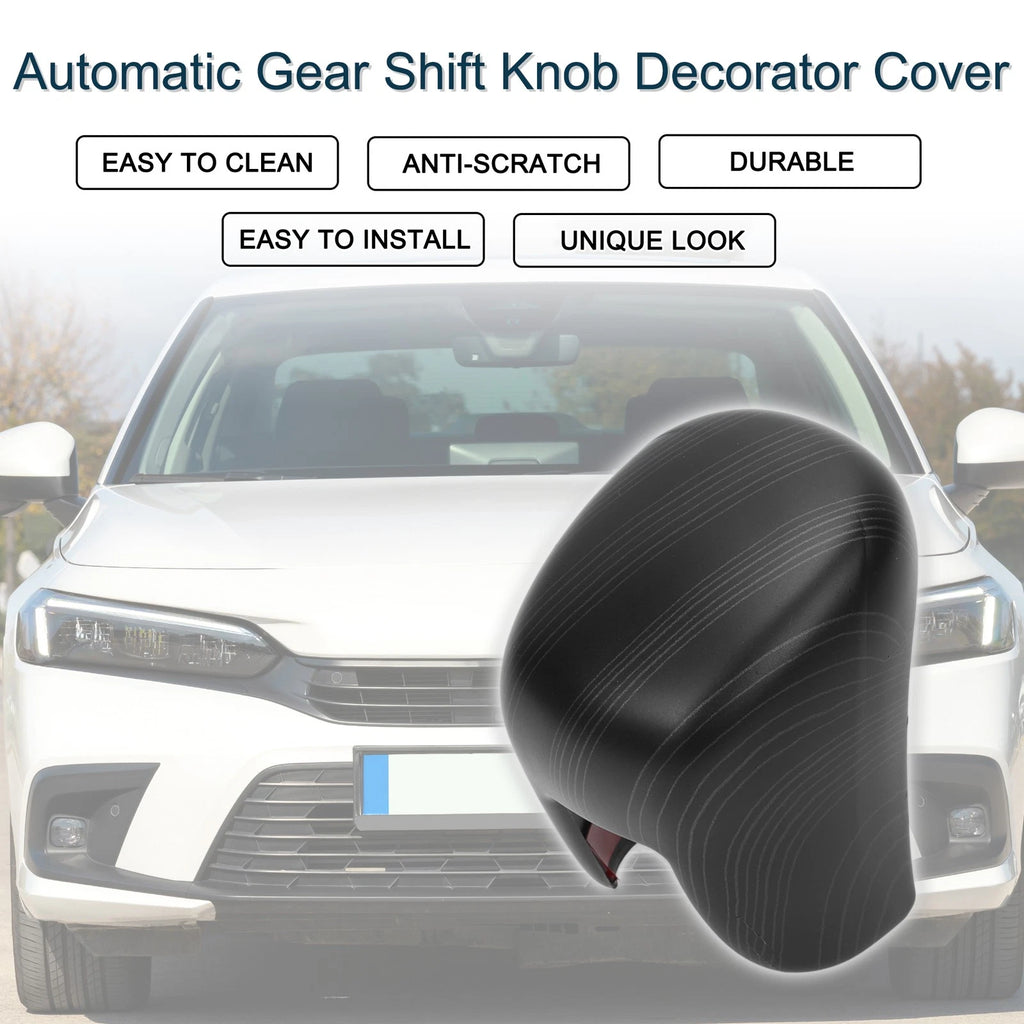 Shift Knob Decor Cover Replacement for Honda Civic (2022–2025) Black