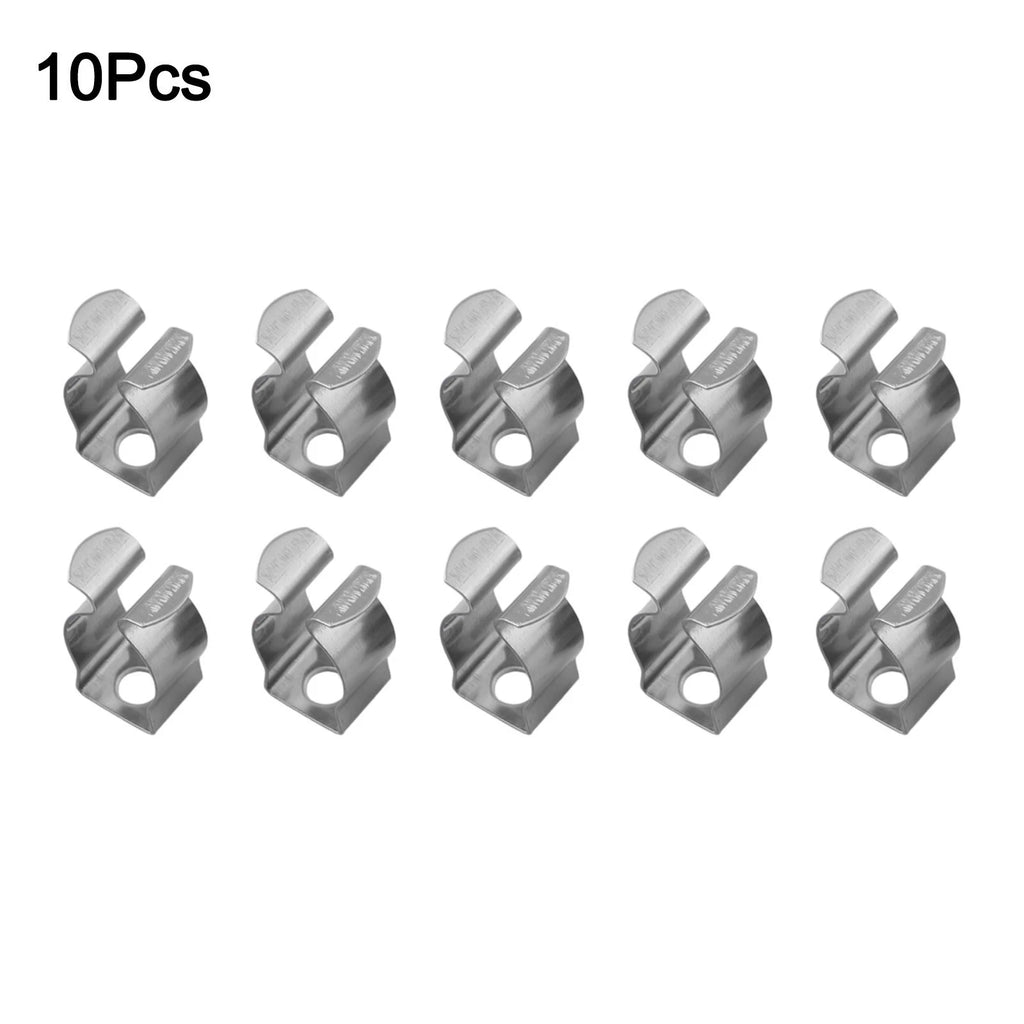 10 Spring Terry Clips for Tools - 304 Stainless Steel