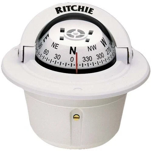 Ritchie F-50W Explorer Compass for Flush Mount (White)