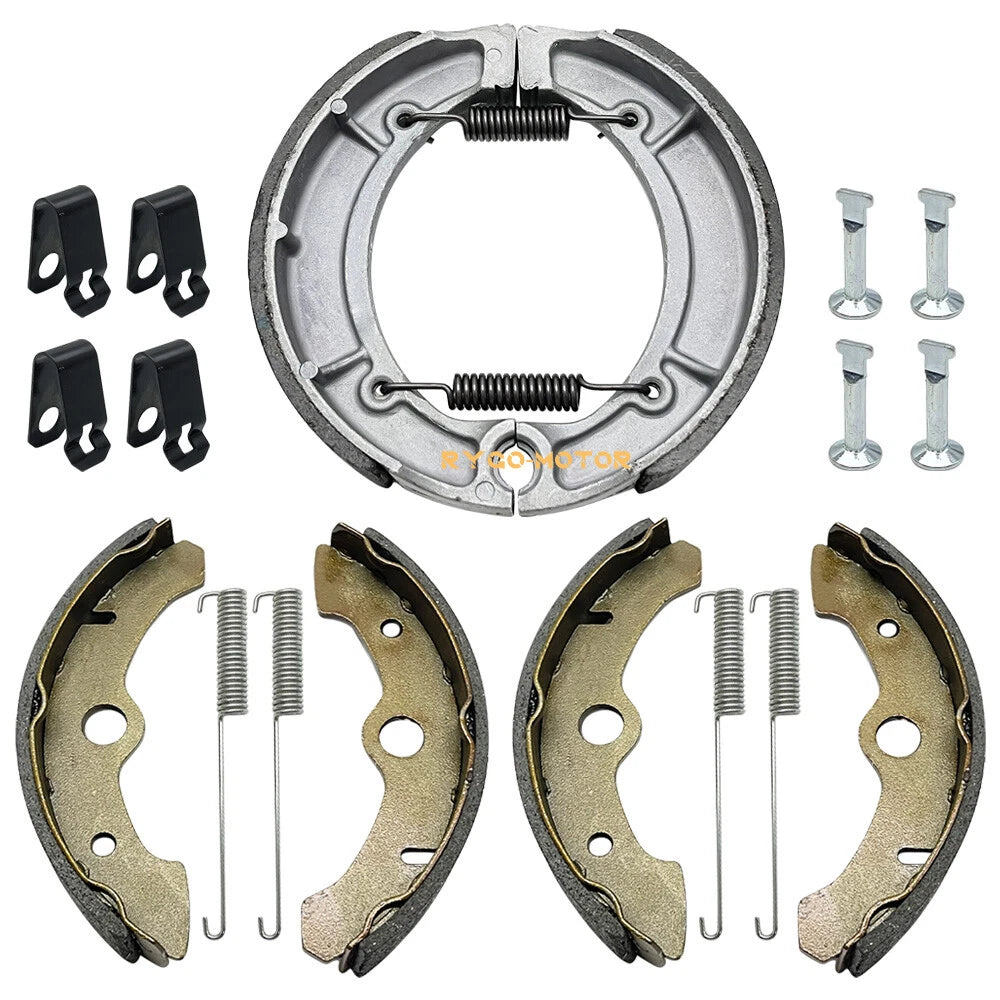 Brake Shoes with Springs & Pins for Yamaha Big Bear 350, Kodiak 400 (1990–2001)