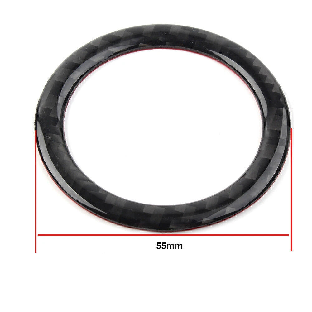 Carbon Fiber Start Button Ignition Switch Ring Trim for Subaru Forester (2013–2018)