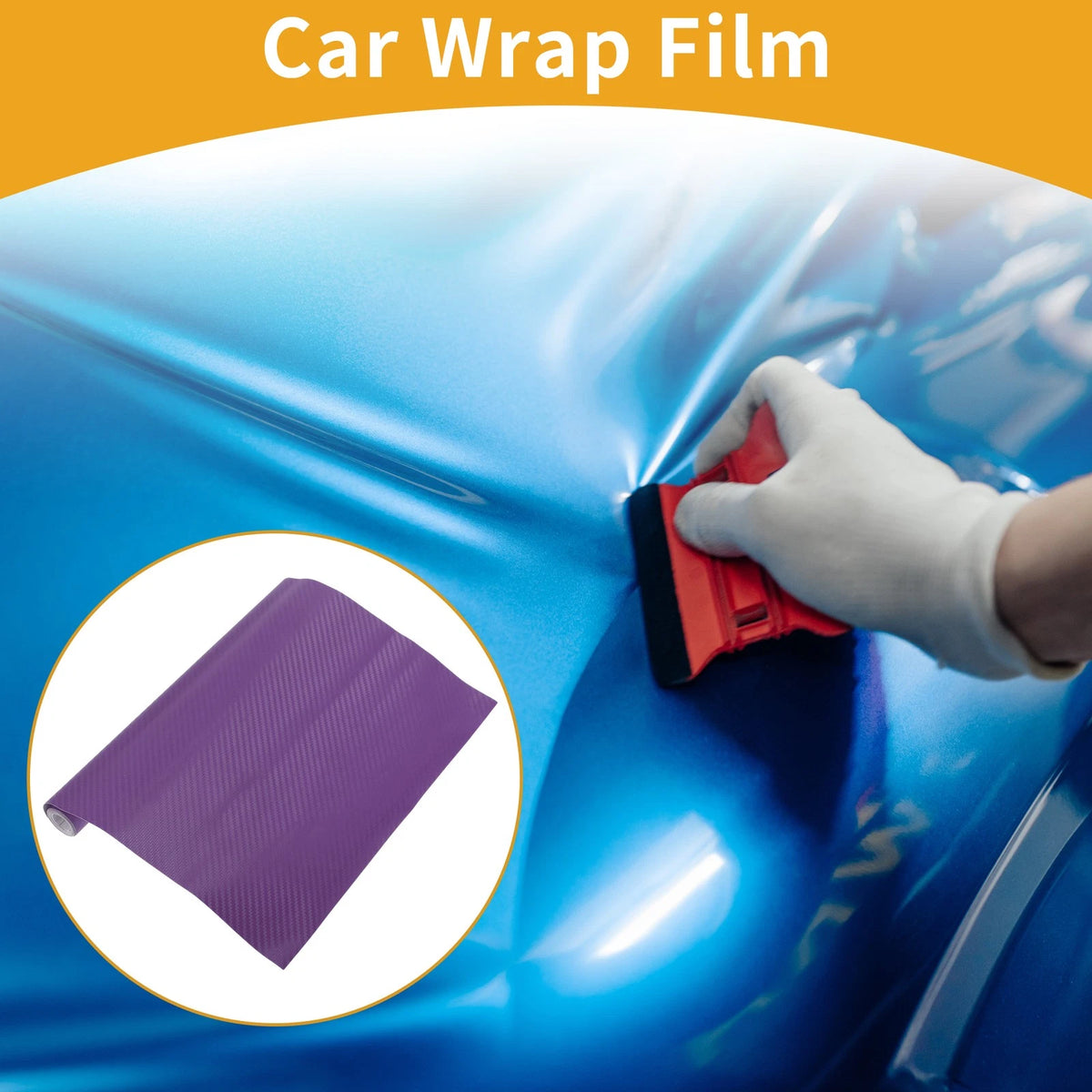 3D Carbon Fiber Vinyl Wrap Film for Universal Vehicles (1ft x 5ft)