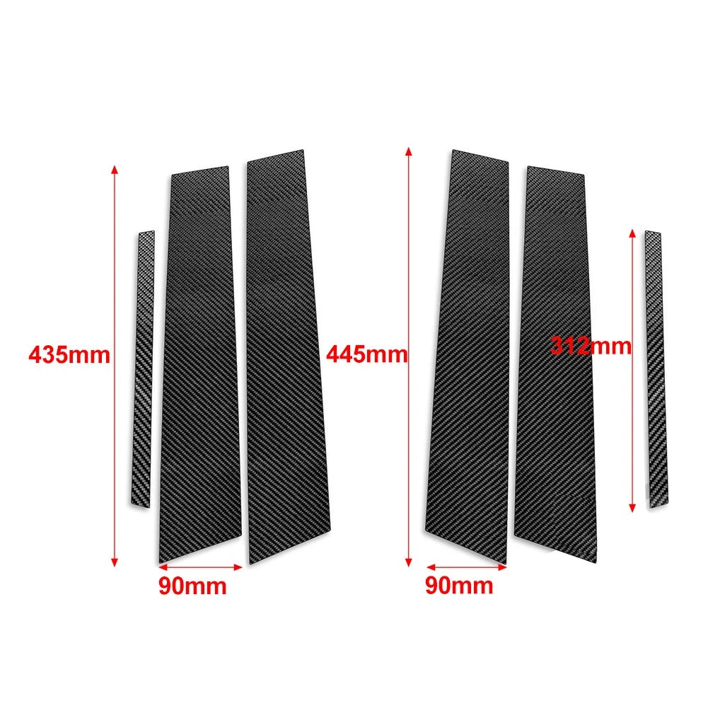 B Pillar Post Panel Window Cover Trim for Alfa Romeo Giulia (2017–2021)