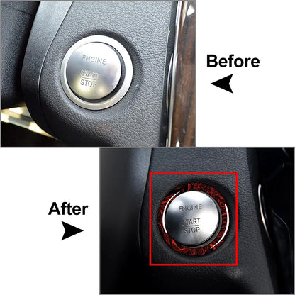 Fire Red Engine Push Start Button Ring Trim for Mercedes Benz (ALL Models)