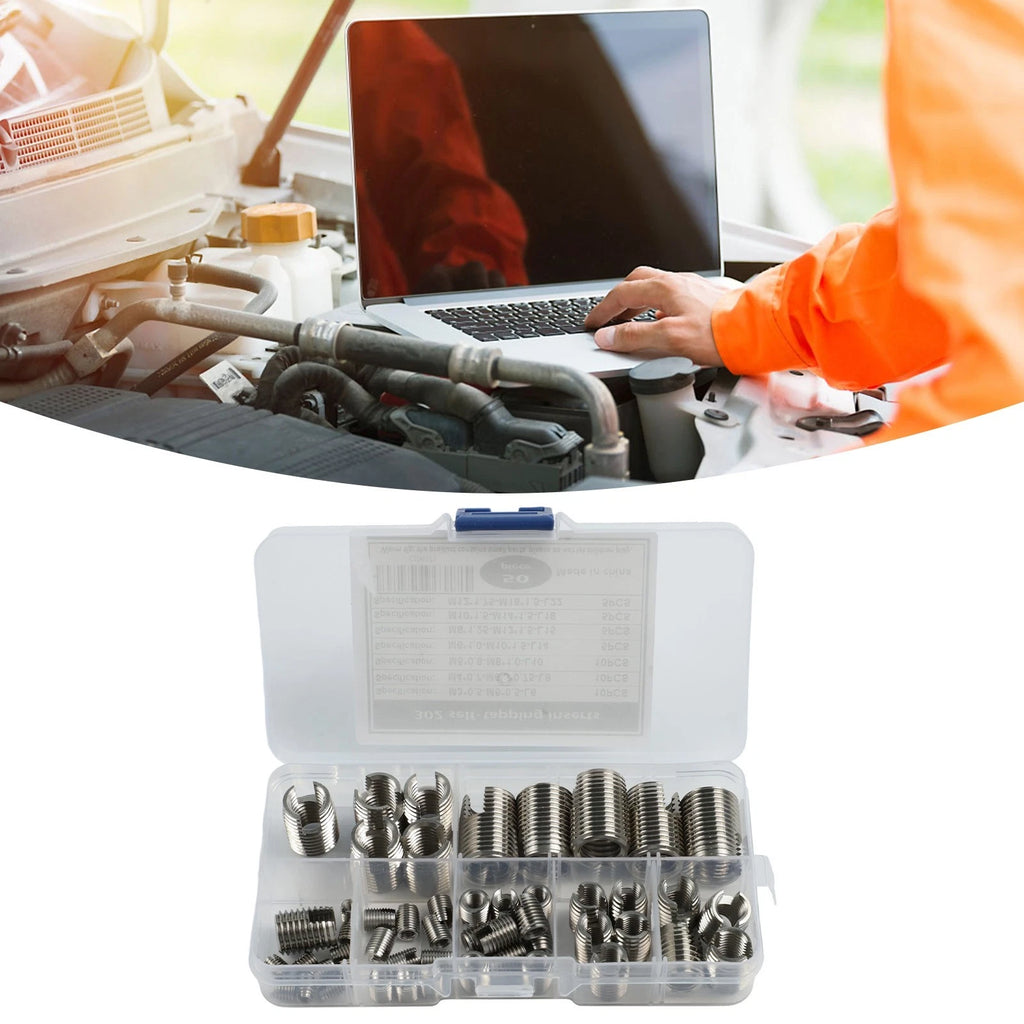 50PC Self Tapping Inserts for Thread Repair M3 M5 M6 M8 M10