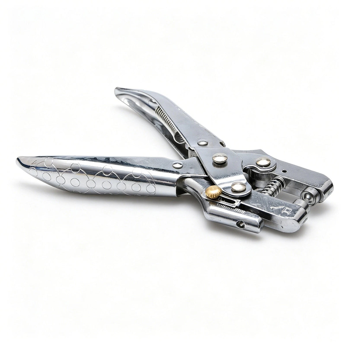 Eyelet Setting Pliers with 100 Metal Eyelets for Leather DIY