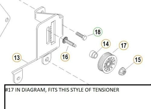 Belt Idler Pulley for Mercruiser 4.3 5.0 5.7 350 Mag V6 V8 (807757T)