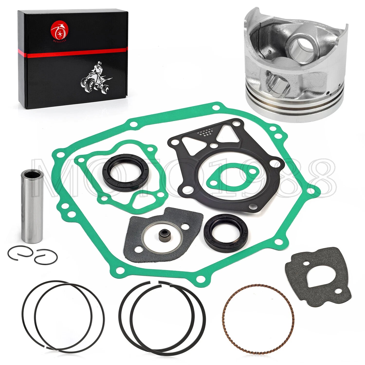 Oversize 0.5mm Piston & Ring Gasket Seal Rebuild Kit for Yamaha Golf Cart G14 (1995–1999)