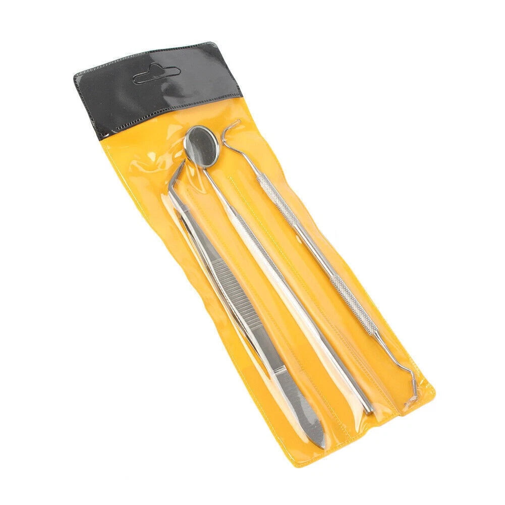 Set of 10 Dental Instruments Basic Set with Mirror Explorer Pliers