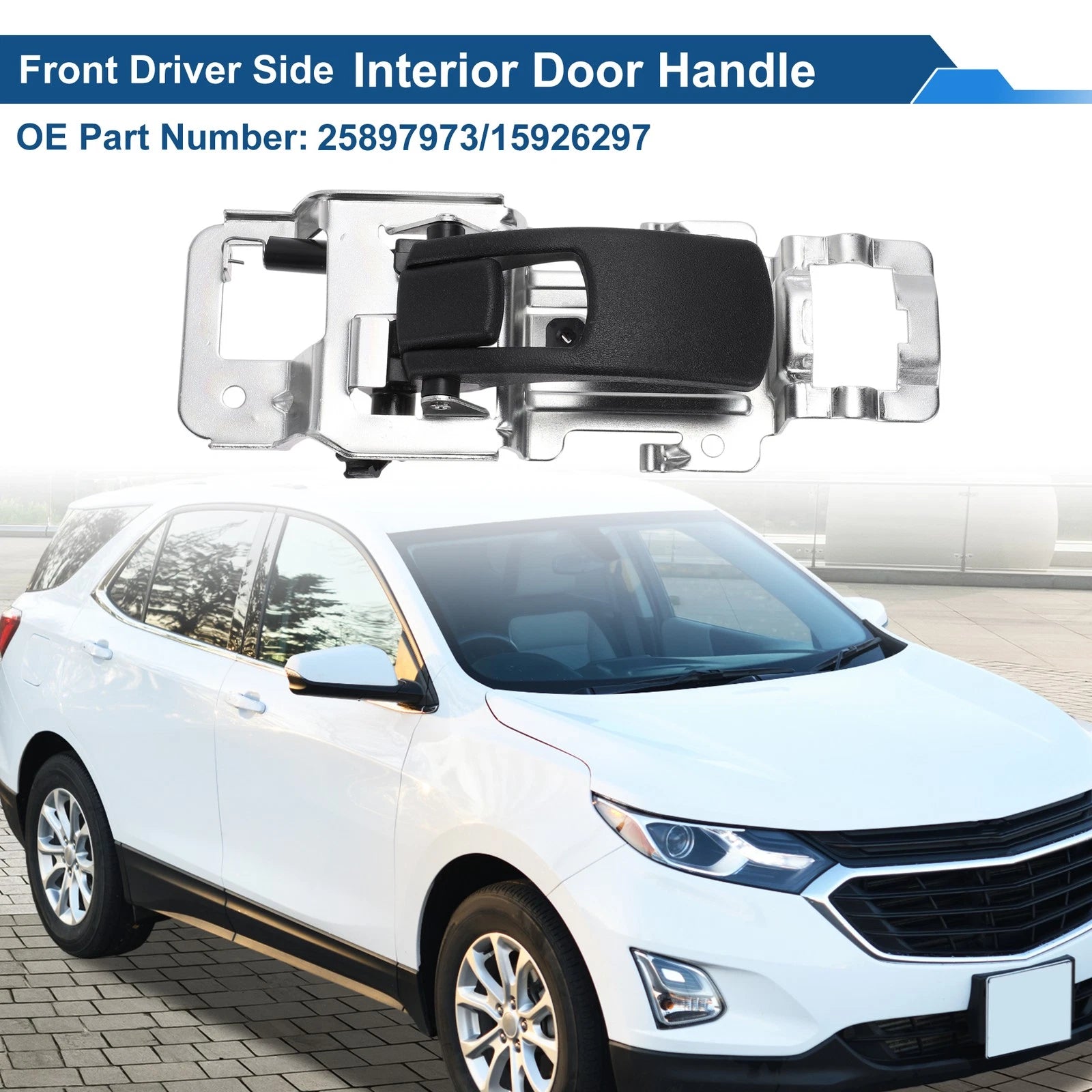 Front Passenger Side Interior Door Handle Replacement for Chevrolet Equinox (2018–2024)