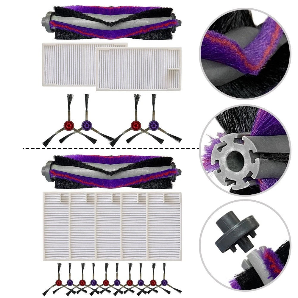 Main Roller Side Brushes and Filters for Eureka E20 Plus