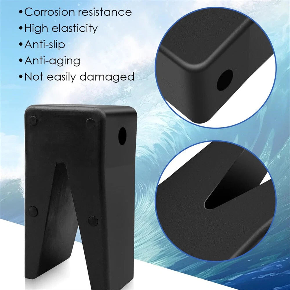 Rubber V-Block with Hole for Tracker Marine Y-frame (181440)