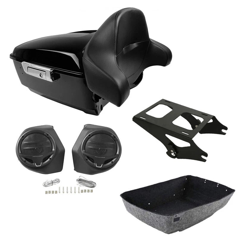 Trunk Backrest Pad Speakers for Harley Electra Glide (2014–2026)